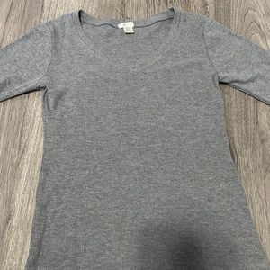 grey long sleeve